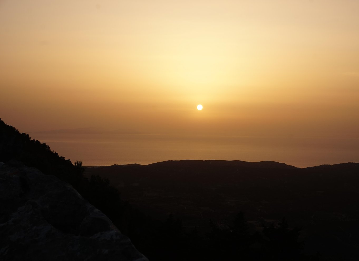 Rhodos: Profitis Ilias guidet vandretur ved solnedgang