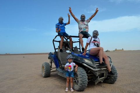 Hurghada: Safari in quad e buggy con cena e spettacoloServizio di prelievo in hotel a Hurghada