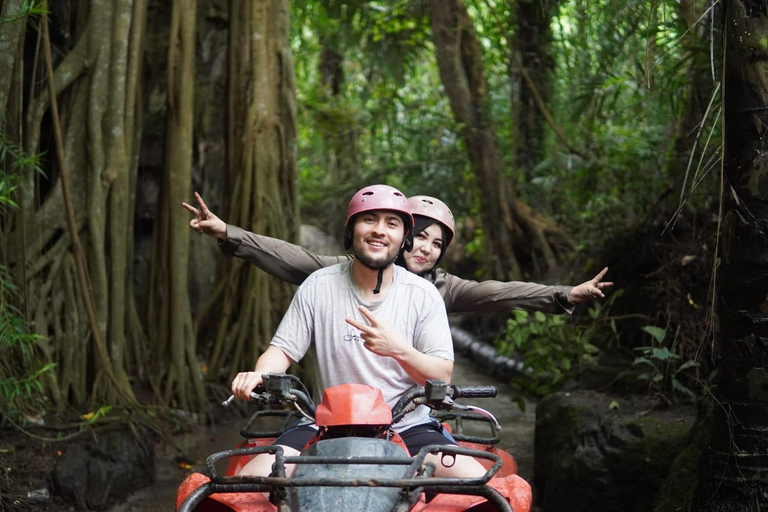 Ubud ATV through River, Cave, Waterfall & Rafting Package Rafting without Shuttle ( Optional with SHUTTLE AVAILABLE )