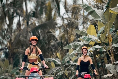 Ubud: ATV Quad Biking, Temple & Tibumana Waterfall Tour Tandem Ride ATV, Temple & Waterfall Tour