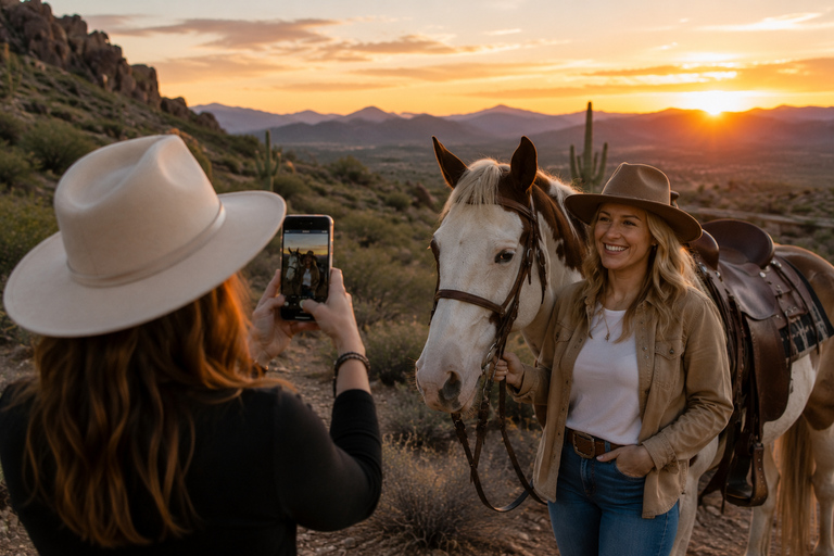 Las Vegas: Wild West Horseback Ride + Breakfast/BBQ & Pickup Maverick Breakfast Ride