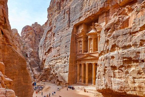 Dead Sea: Petra and Wadi Rum Day Trip with Jeep Tour