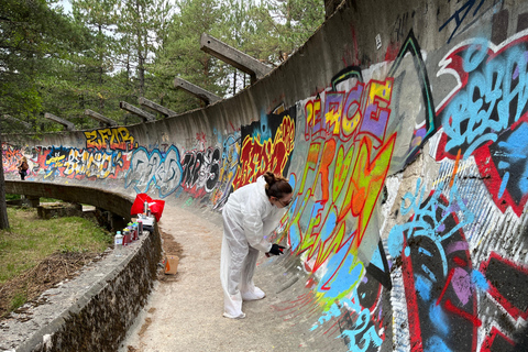Sarajevo Graffiti Workshop on Trebević Mountain