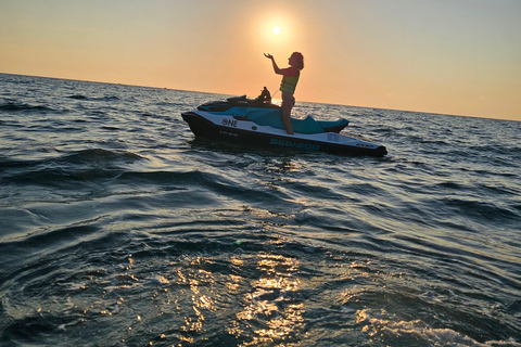 MALLORCA: JETSKITOUR CALA D&#039;OR, SONNENAUFGANG ODER SONNENUNTERGANGMALLORCA: JETSKITOUR BEI SONNENUNTERGANG, CALA D&#039;OR.