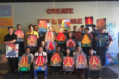 San Mateo: Paint & Sip Experience for Large Groups