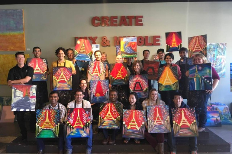 San Mateo: Paint & Sip Experience for Large Groups