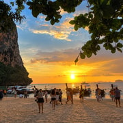 Krabi: Combo Waterfall and 7 Island Sunset Tour