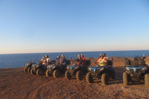 From Hersonissos/Malia: Guided Sunset Quad Safari