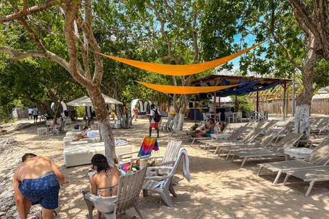 Cartagena: The Ultimate Party Boat Tour to Barú Island, Rosario, and Cholon. Cartagena: Party Boat Tour to Barú Island, Rosario, and Cholón