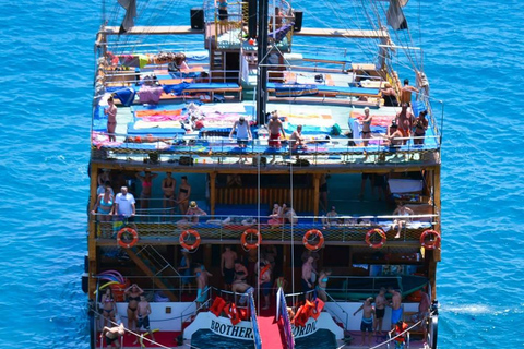 Alanya: Catamaran Cruise with Lunch, Drinks, & Transfer Catamaran Cruise with Lunch & Drinks (Meeting Point