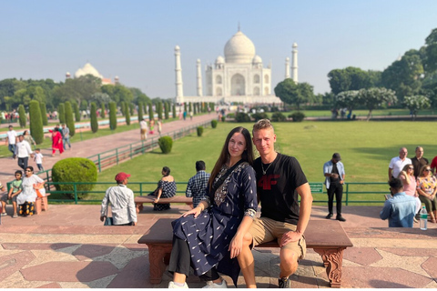 Vanuit Delhi: privétour Taj Mahal en Agra FortAlleen vervoer & gids