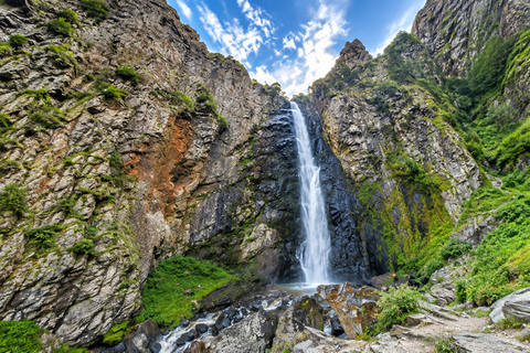 From Stepantsminda: Gveleti waterfall & Sno stone