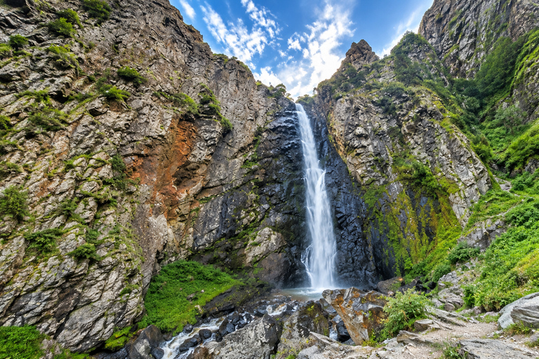 From Stepantsminda: Gveleti waterfall & Sno stone