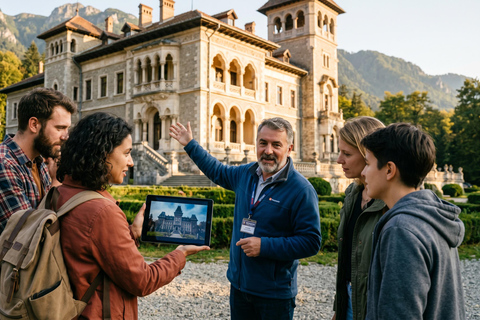Bucharest-Dracula Castles, Peles-Cantacuzino-Brasov Day Tour COACH TOUR Audio guide in 24 languages