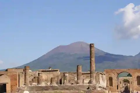 Depuis Sorrente : Pompéi, Herculanum et le Vésuve