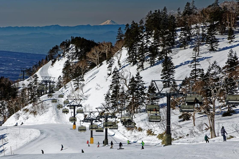 Depuis Tokyo : Excursion d'une journée au ski Kawaba avec équipement/vêtements de ski