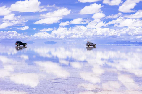 Depuis Uyuni : visite à vélo d&#039;une journée au Salar d&#039;Uyuni + déjeuner