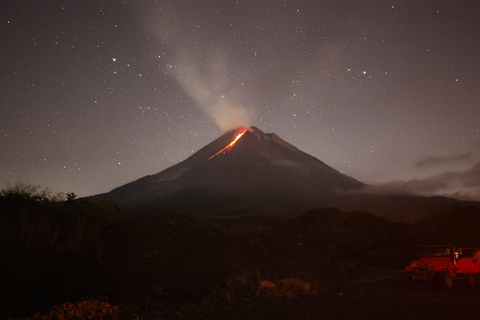 Yogyakarta Merapi Secret Coffee Tour. Active Volcano Views Midnight Merapi volcano Lava View