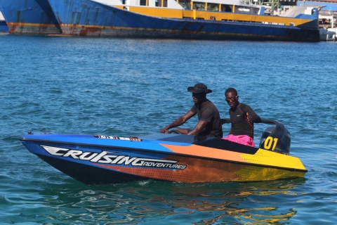 Nassau: zelfrijdende speedboot en begeleide ATV-tour + gratis lunch1 uur jetski- en 4 uur ATV-verhuur