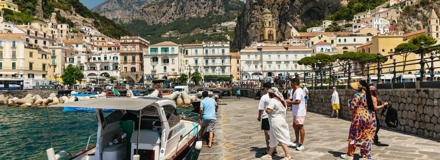 Au départ de Naples : Positano et Amalfi Tour en bateau avec boissons