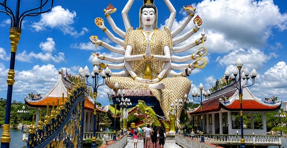 Koh Samui: Fisherman&#39;s Village Tour with a German-Speaking Guide