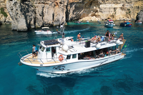 From Mellieha: Three Bay Cruise Including The Blue Lagoon