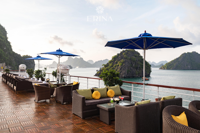 2/3-Day Halong & Lan Ha Bay Erina 5* Cruise balcony, bathtub 3-Days Cruise with Transfer from/to Hanoi or Ninh Binh