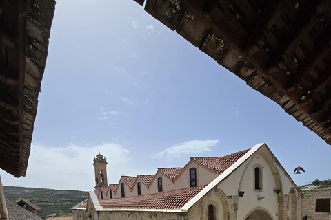 Bus Tour from Paphos to Monasteries Villages and Waterfall