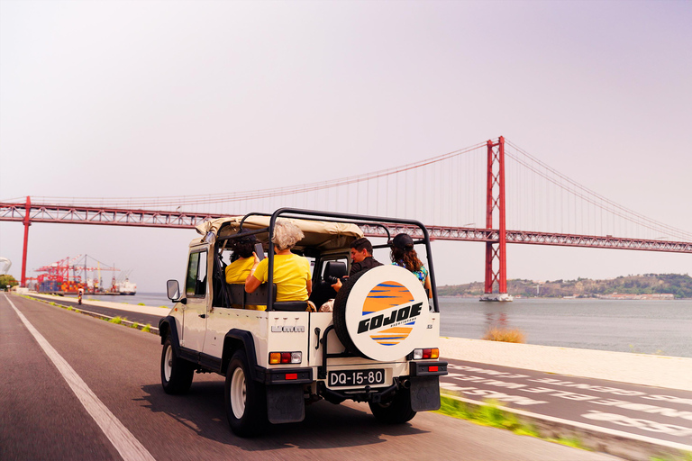 LISBON HALF DAG in een Vintage Jeep met proeverijen van eten en drinken