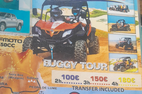 Passeio pela ilha em 4 * 4 ou mini-autocarros.