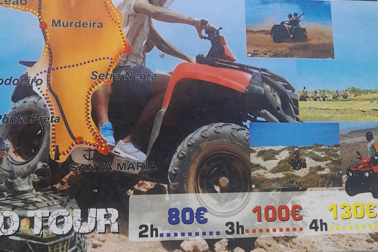 Passeio pela ilha em 4 * 4 ou mini-autocarros.