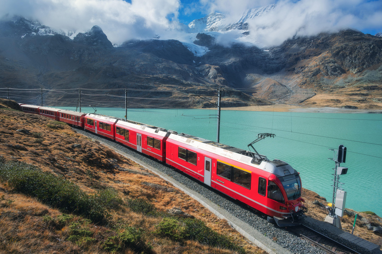 Swiss Alps by Train: Bernina & St. Moritz from Milan Tour with Standard Carriage