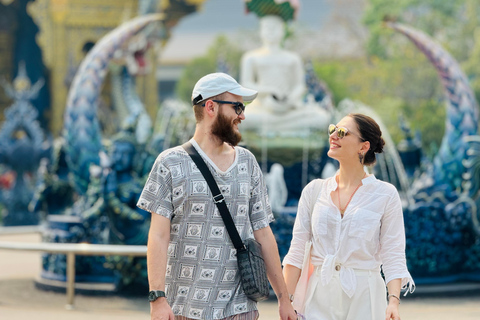 Chiang Rai : White & Blue temples and Emerald Bhudda story. Join Chaing Rai