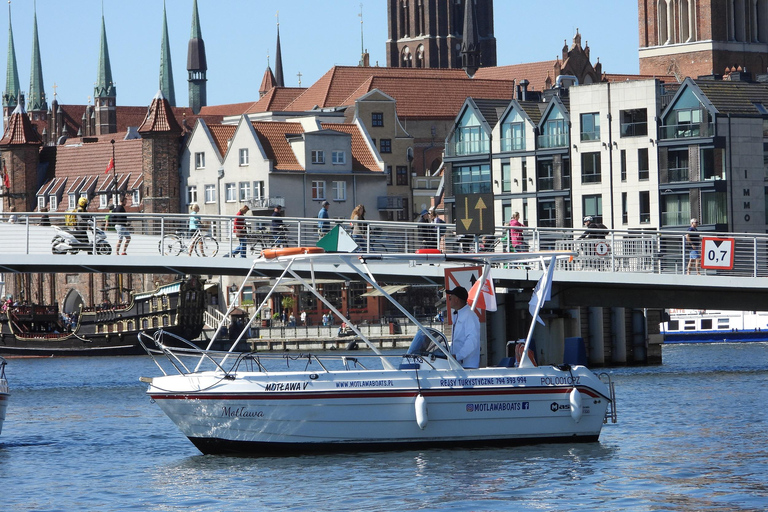 Gdańsk: No License Motorboat Rental On Motława River
