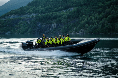 From Hellesylt: Experience Fjordsafari Geirangerfjord on RIB