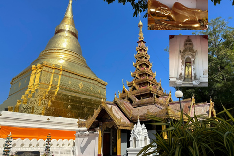 Chiang Mai: Sky Pagodas, Lampang, &amp; Skywalk Lamphun TransferGroup Transfer from Lampang