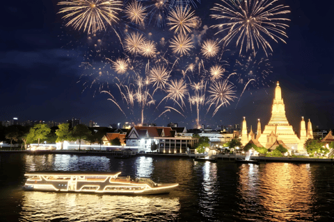 Bangkok: Premium Dinner Cruise With Buffet & Wat Arun Views Thai & International Buffet (Unlimited Chang Draft Beer)