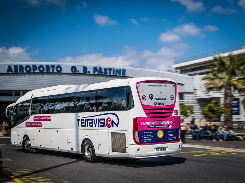 Transfert direct entre l&#039;aéroport Ciampino et la gare de Rome-Termini en bus