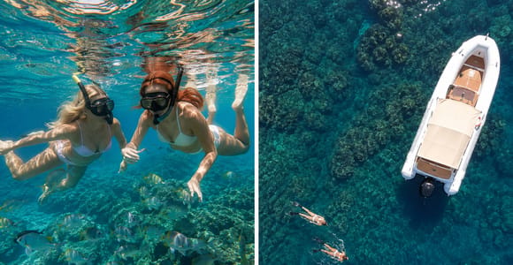 Snorkeling in a Volcanic Bay