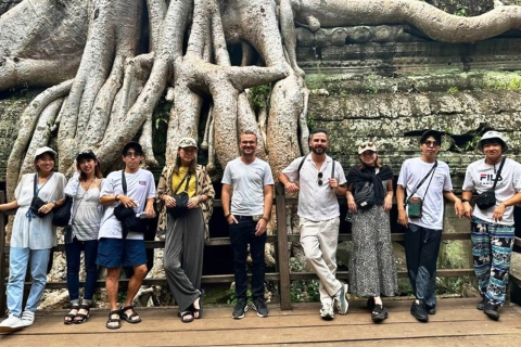 Visite guidée des hauts lieux d'Angkor au lever du soleil et Banteay SreiPrivé : Visite des temples avec visite d'Angkor Wat et guide touristique