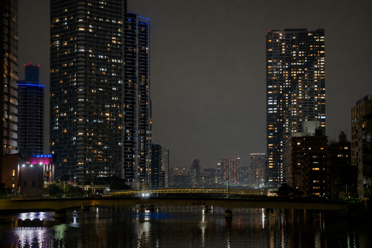 Tokyo: Nighttime SUP Cruise with Guide and Photos