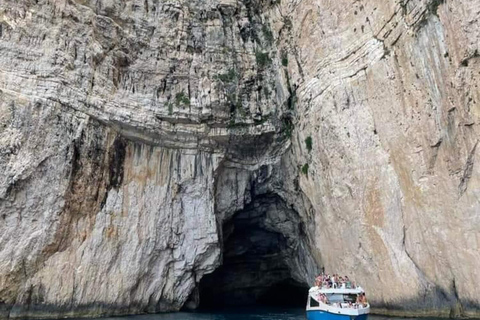 From Lefkimmi: Paxos Antipaxos & Blue Caves Speedboat Cruise
