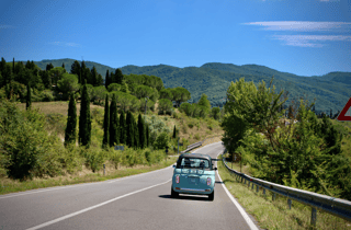 Florenz: E-Auto-Tour in der Toskana mit Wein und Mittagessen
