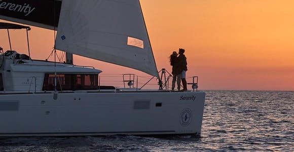 Sunset Boat Trip with Drinks and a Swim Stop to South Rethymno