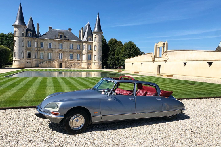 Private Luxury Wine Tour of Médoc vineyard in a Citroën DS Half-day (4 to 5H)