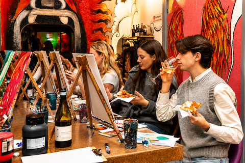 Rome: Afternoon Paint and Sip Experience in Piazza Navona