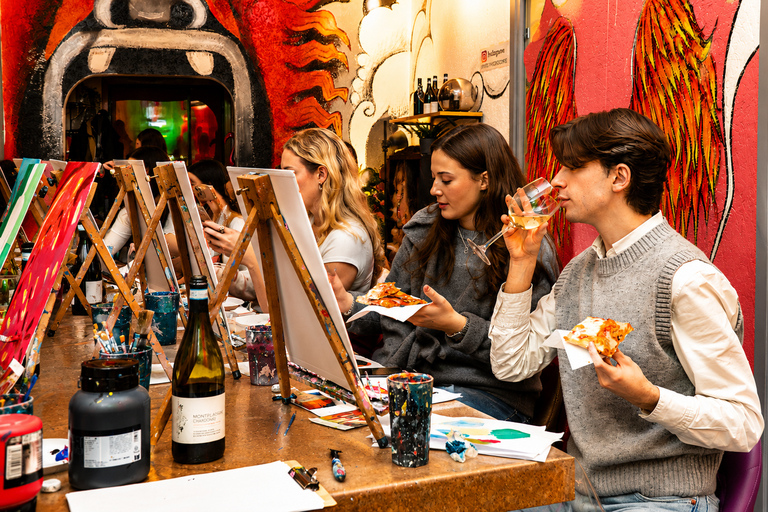 Rome: Afternoon Paint and Sip Experience in Piazza Navona