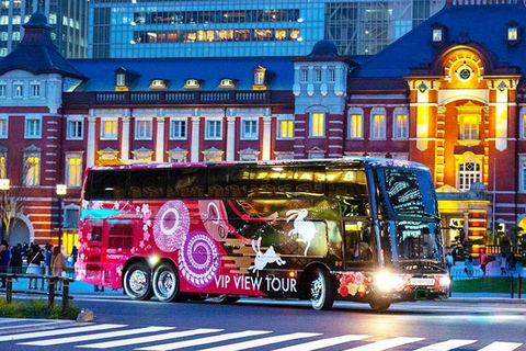 Tokyo: Open-Top Bus Tour with Christmas Illuminations X'mas Tokyo Winter Illuminations (End at Marunouchi)