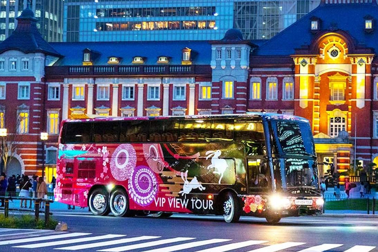 Tokyo: Open-Top Bus Tour with Christmas Illuminations X'mas Tokyo Winter Illuminations (End at Marunouchi)