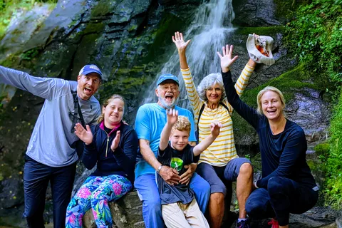 Bryson City : Randonnée guidée des chutes d'eau